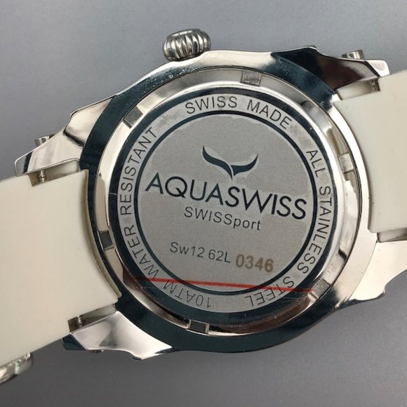 AQUASWISS Diamond Watch Aquaswiss Swissport L Watch NWT in Case - Picture 4 of 10